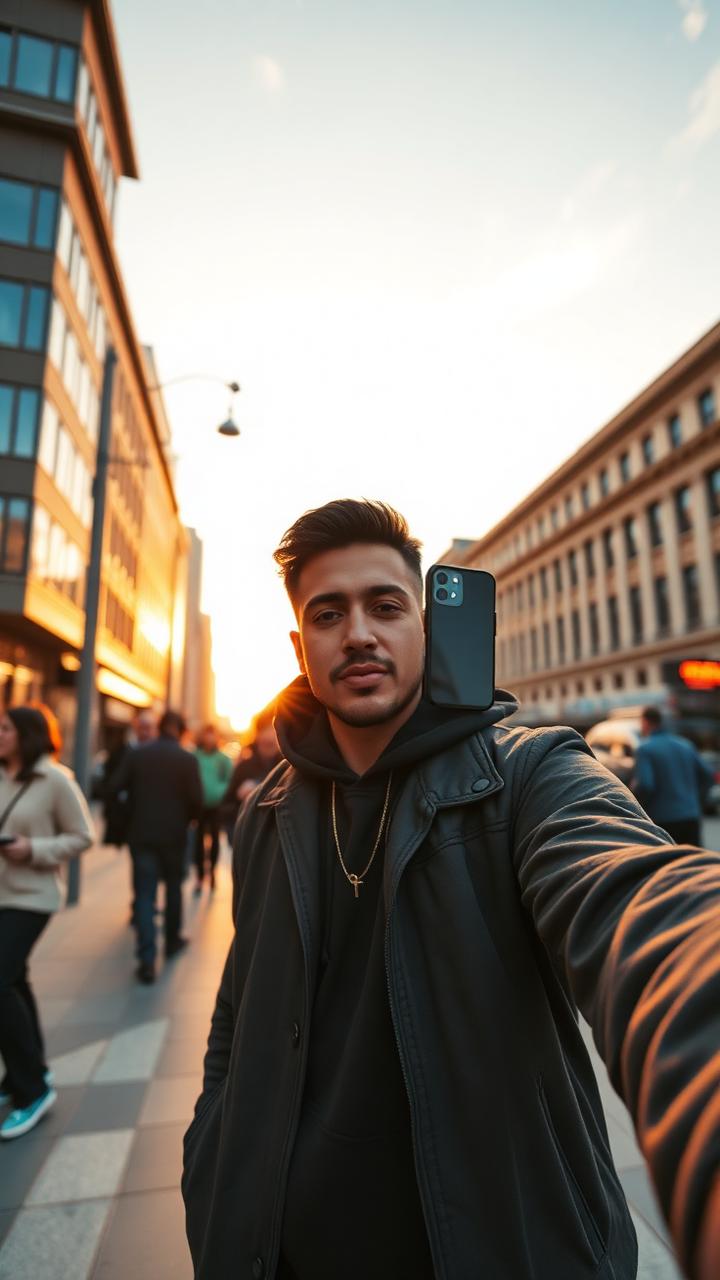 Creator filming a fitness app routine